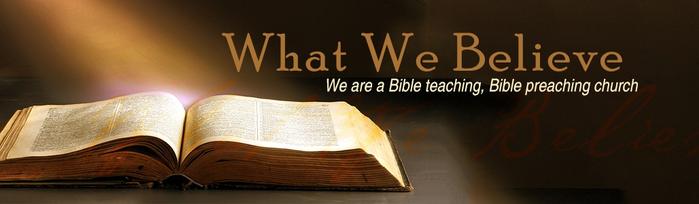 What we Beleive