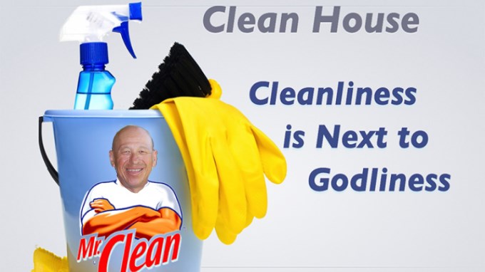 Church Clean up after prayer